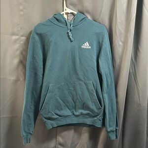 Adidas Men's Teal Hoodie